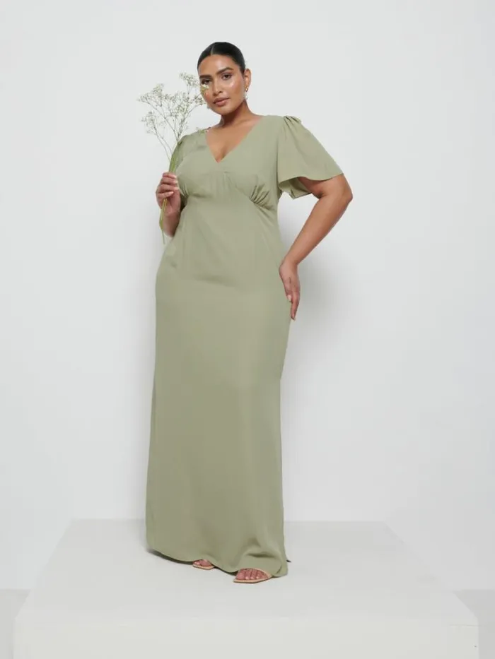 Pretty Lavish Bridesmaid Dresses Women Edie Chiffon Maxi Bridesmaid Dress Curve Olive Pretty Lavish Bridesmaid Dresses Women Edie Chiffon Maxi Bridesmaid Dress Curve Olive