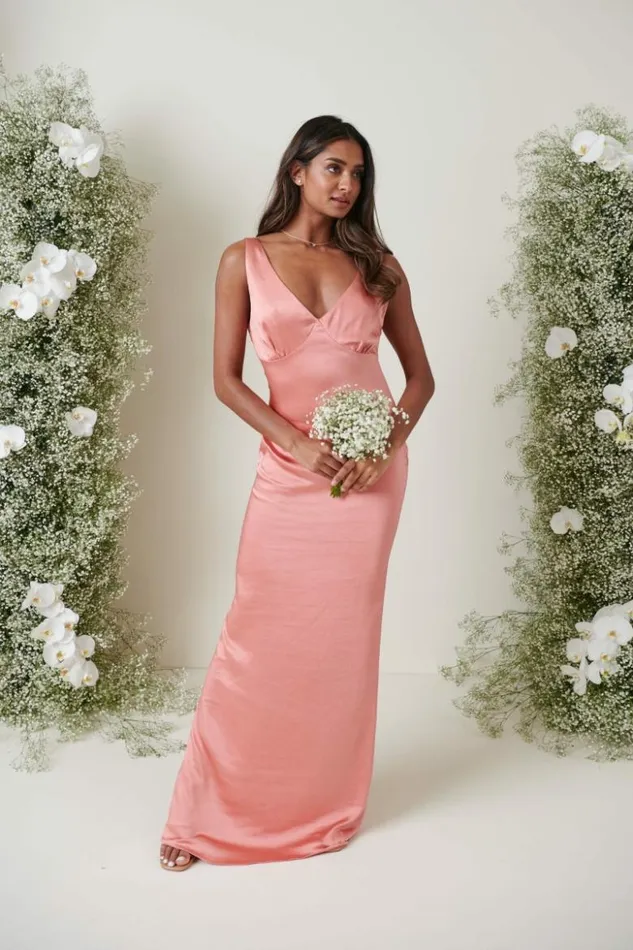 Pretty Lavish Bridesmaid Dresses Women Esmee Maxi Bridesmaid Dress Apricot Pink Pretty Lavish Bridesmaid Dresses Women Esmee Maxi Bridesmaid Dress Apricot Pink