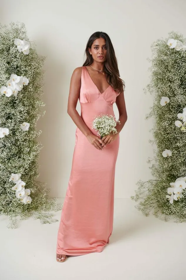 Pretty Lavish Bridesmaid Dresses Women Esmee Maxi Bridesmaid Dress Apricot Pink Pretty Lavish Bridesmaid Dresses Women Esmee Maxi Bridesmaid Dress Apricot Pink