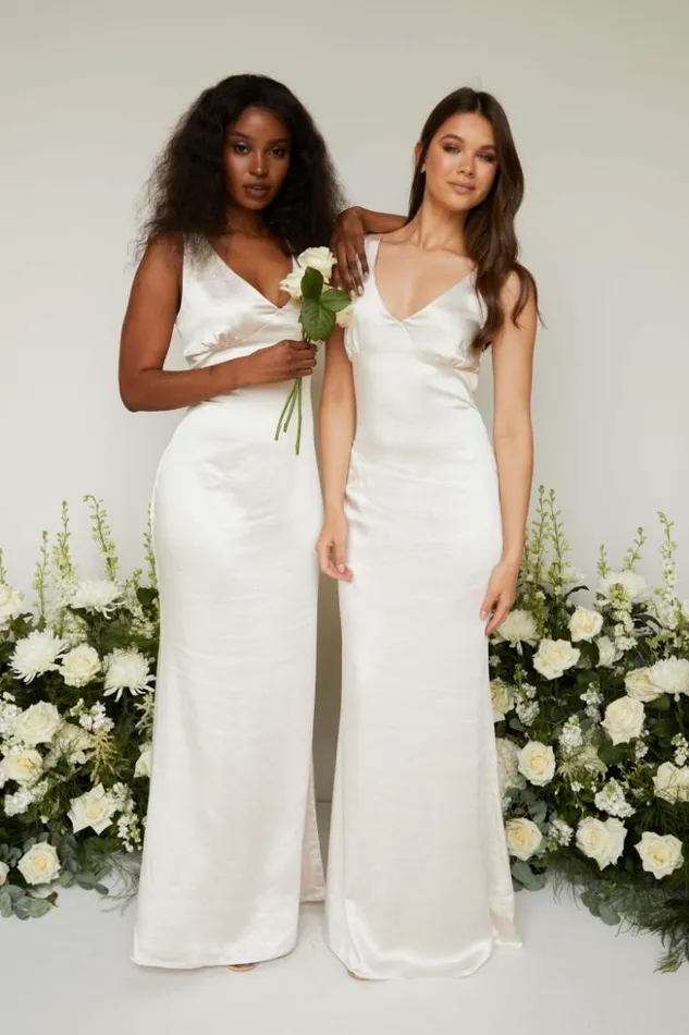 Pretty Lavish Bridesmaid Dresses Women Esmee Maxi Bridesmaid Dress Champagne