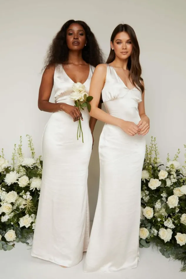 Pretty Lavish Bridesmaid Dresses Women Esmee Maxi Bridesmaid Dress Champagne