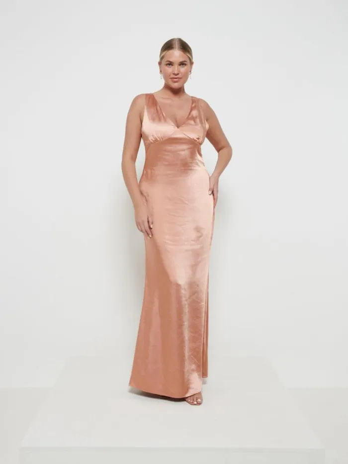 Pretty Lavish Bridesmaid Dresses Women Esmee Maxi Bridesmaid Dress Matte Cinnamon Pretty Lavish Bridesmaid Dresses Women Esmee Maxi Bridesmaid Dress Matte Cinnamon