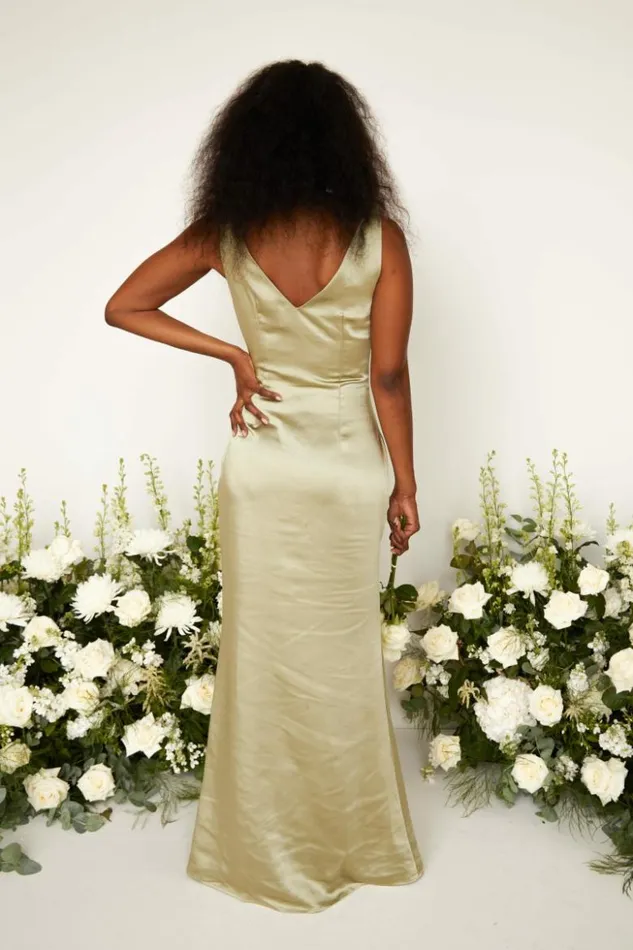 Pretty Lavish Bridesmaid Dresses Women Esmee Maxi Bridesmaid Dress Olive