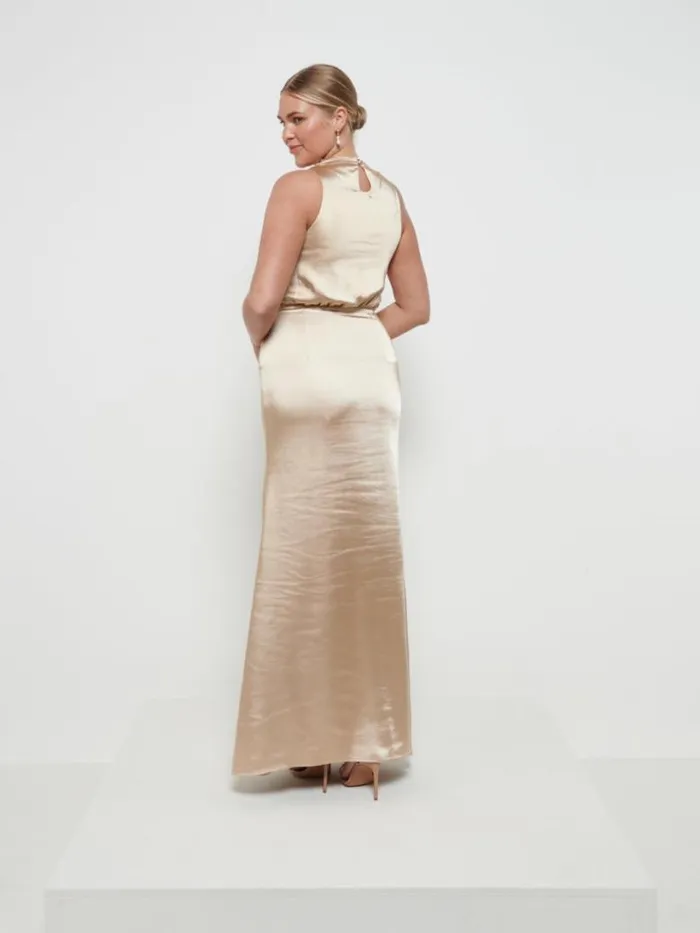 Pretty Lavish Bridesmaid Dresses Women Farrah Maxi Bridesmaid Dress Bronze