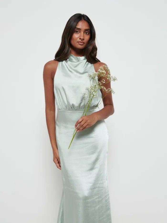 Pretty Lavish Bridesmaid Dresses Women Farrah Maxi Bridesmaid Dress Sage
