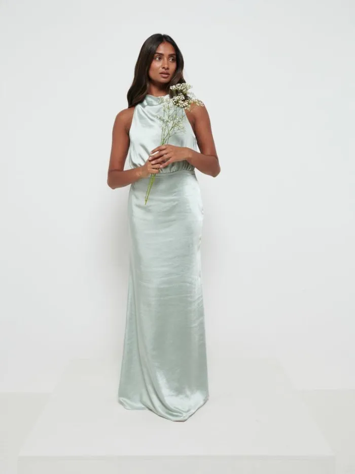 Pretty Lavish Bridesmaid Dresses Women Farrah Maxi Bridesmaid Dress Sage