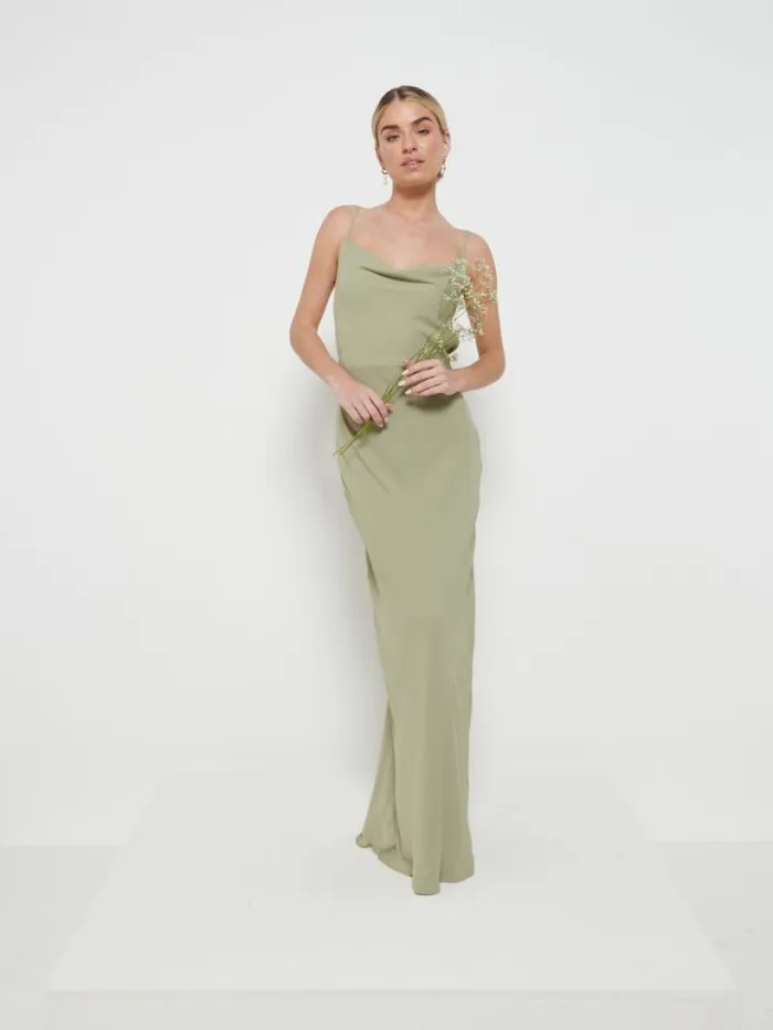 Pretty Lavish Bridesmaid Dresses Women Keisha Chiffon Maxi Bridesmaid Dress Olive Pretty Lavish Bridesmaid Dresses Women Keisha Chiffon Maxi Bridesmaid Dress Olive