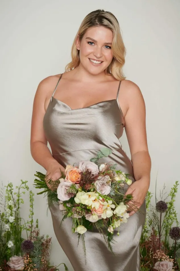 Pretty Lavish Bridesmaid Dresses Women Keisha Maxi Bridesmaid Dress Olive Grey