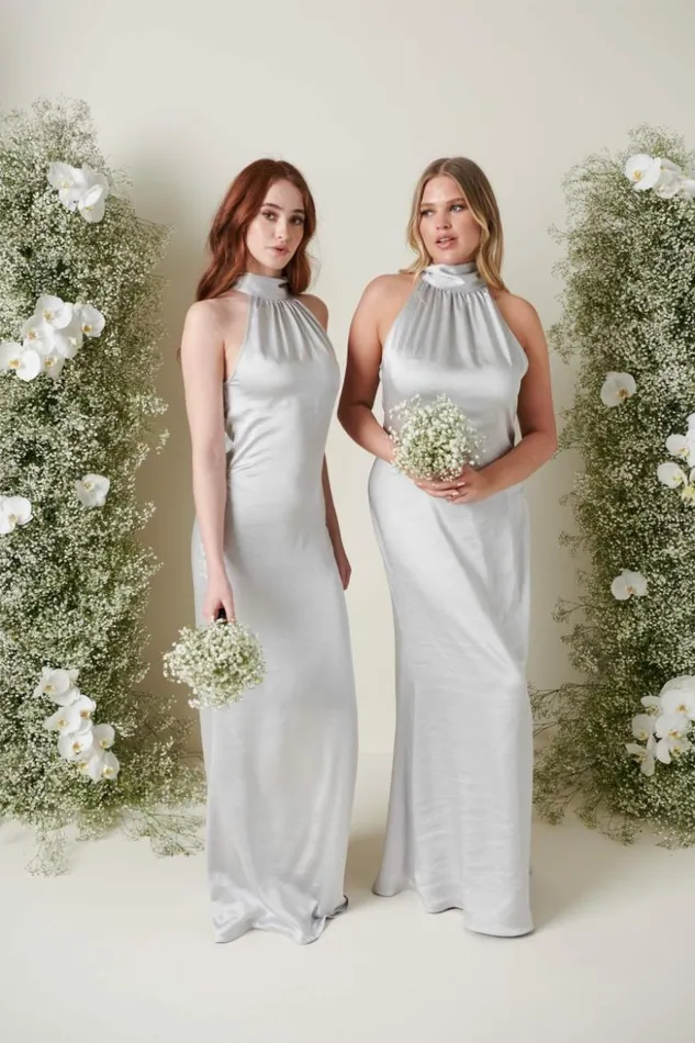 Pretty Lavish Bridesmaid Dresses Women Odelle Maxi Bridesmaid Dress Silver Pretty Lavish Bridesmaid Dresses Women Odelle Maxi Bridesmaid Dress Silver