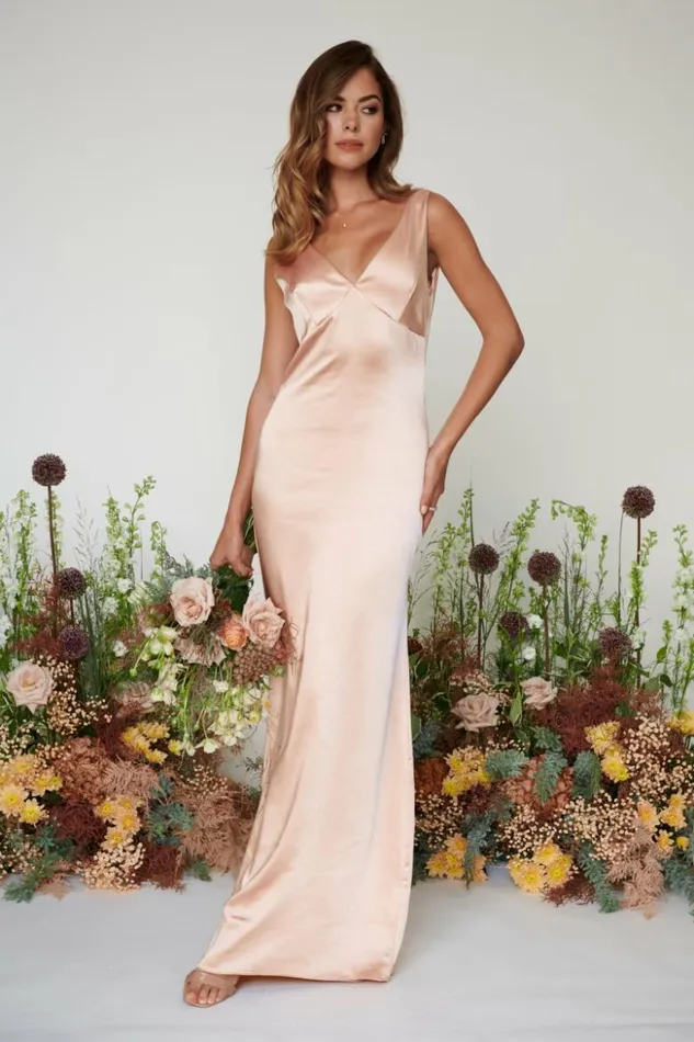 Pretty Lavish Bridesmaid Dresses Women Piper Maxi Bridesmaid Dress Matte True Blush Pretty Lavish Bridesmaid Dresses Women Piper Maxi Bridesmaid Dress Matte True Blush