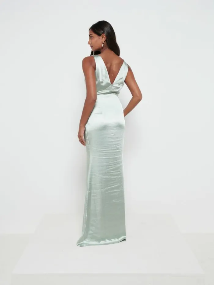 Pretty Lavish Bridesmaid Dresses Women Piper Maxi Bridesmaid Dress Sage