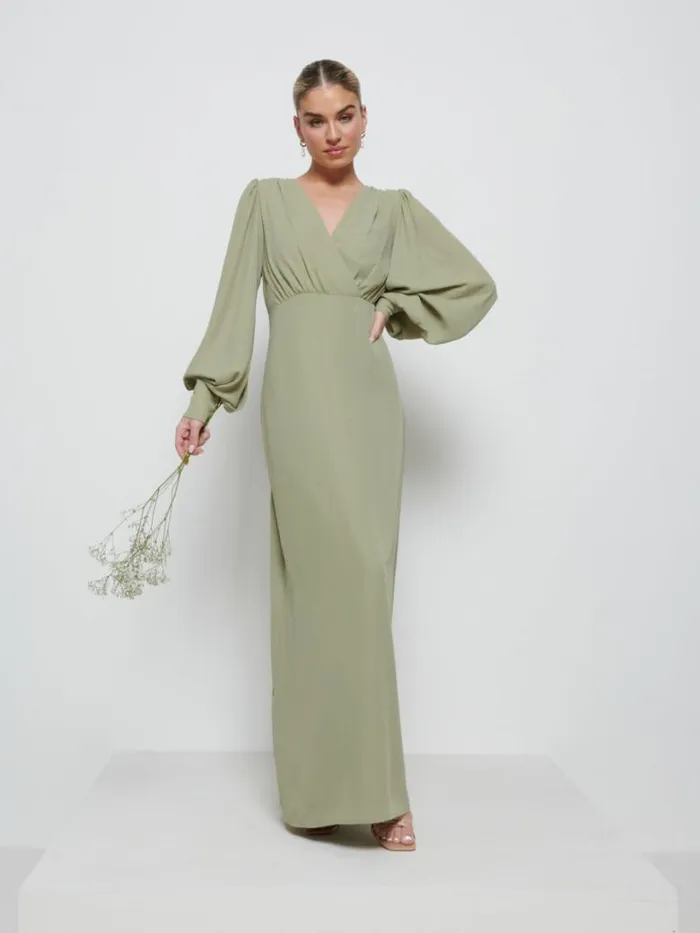 Pretty Lavish Bridesmaid Dresses Women Sienna Chiffon Bridesmaid Dress Olive