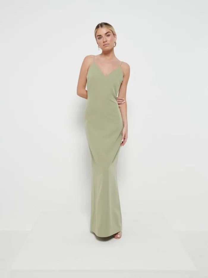 Pretty Lavish Bridesmaid Dresses Women Tillie VNeck Maxi Bridesmaid Dress Olive Pretty Lavish Bridesmaid Dresses Women Tillie VNeck Maxi Bridesmaid Dress Olive
