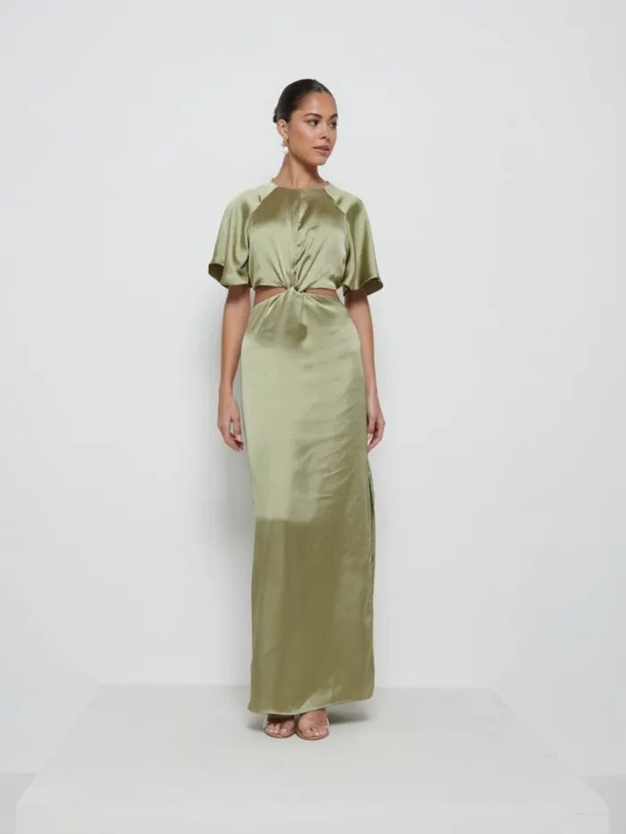 Pretty Lavish Bridesmaid Dresses Women Zara Twist Knot Bridesmaid Dress Olive