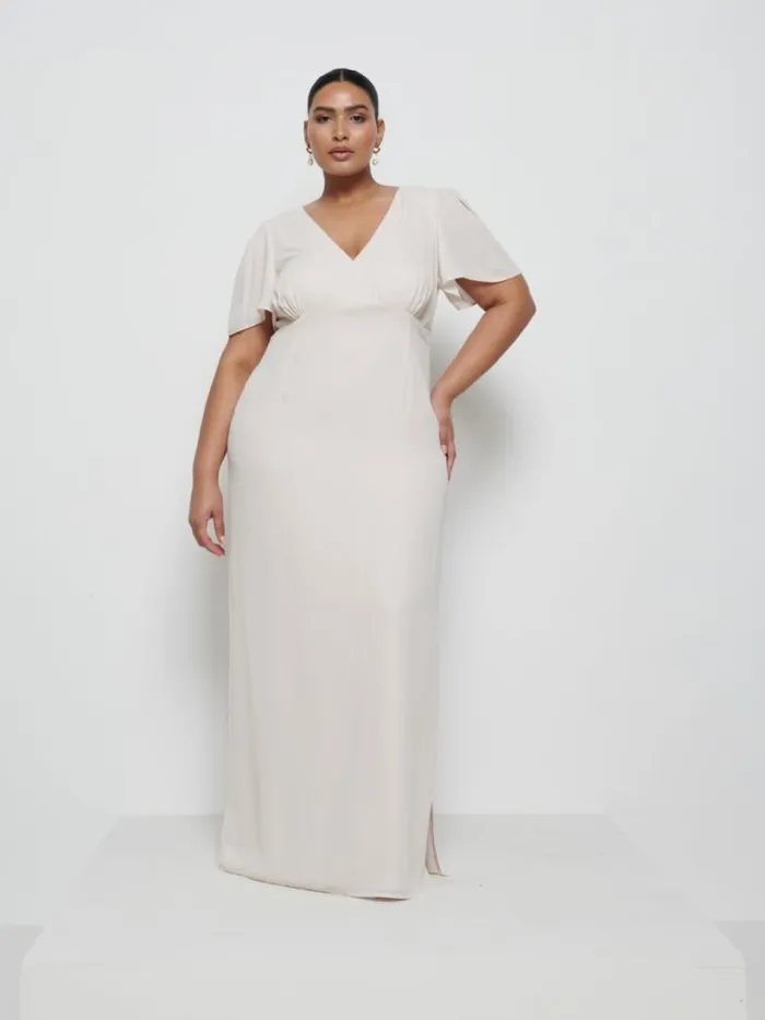 Pretty Lavish Chiffon Bridesmaid Dresses Women Edie Chiffon Maxi Bridesmaid Dress Curve Champagne Pretty Lavish Chiffon Bridesmaid Dresses Women Edie Chiffon Maxi Bridesmaid Dress Curve Champagne