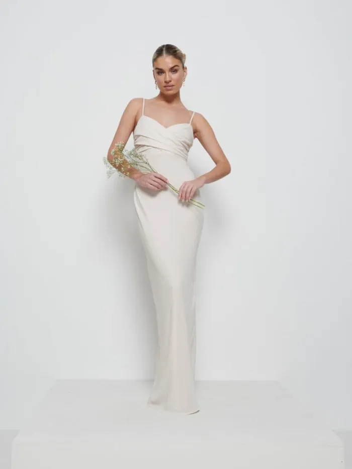 Pretty Lavish Chiffon Bridesmaid Dresses Women Kehlani Twist Cami Bridesmaid Dress Champagne