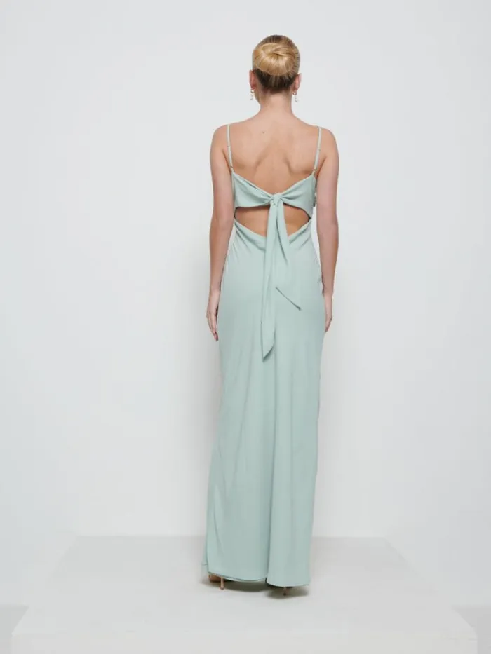 Pretty Lavish Chiffon Bridesmaid Dresses Women Kehlani Twist Cami Bridesmaid Dress Sage