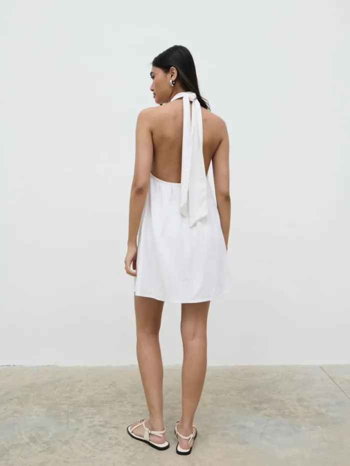 Pretty Lavish Dresses Women Bronte Shift Mini Dress White