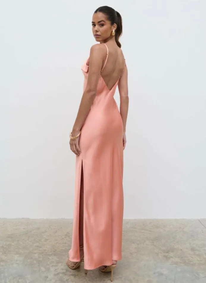 Pretty Lavish Dresses Women Jode Maxi Dress Apricot Pink