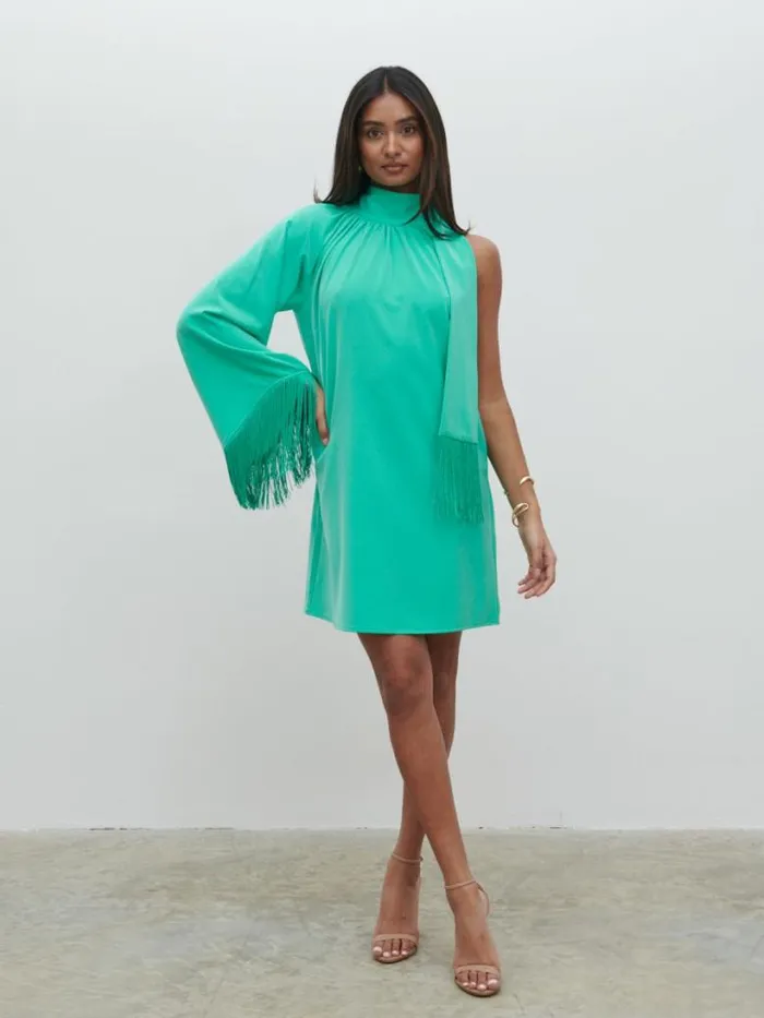 Pretty Lavish Dresses Women Keeley One Shoulder Mini Dress Green