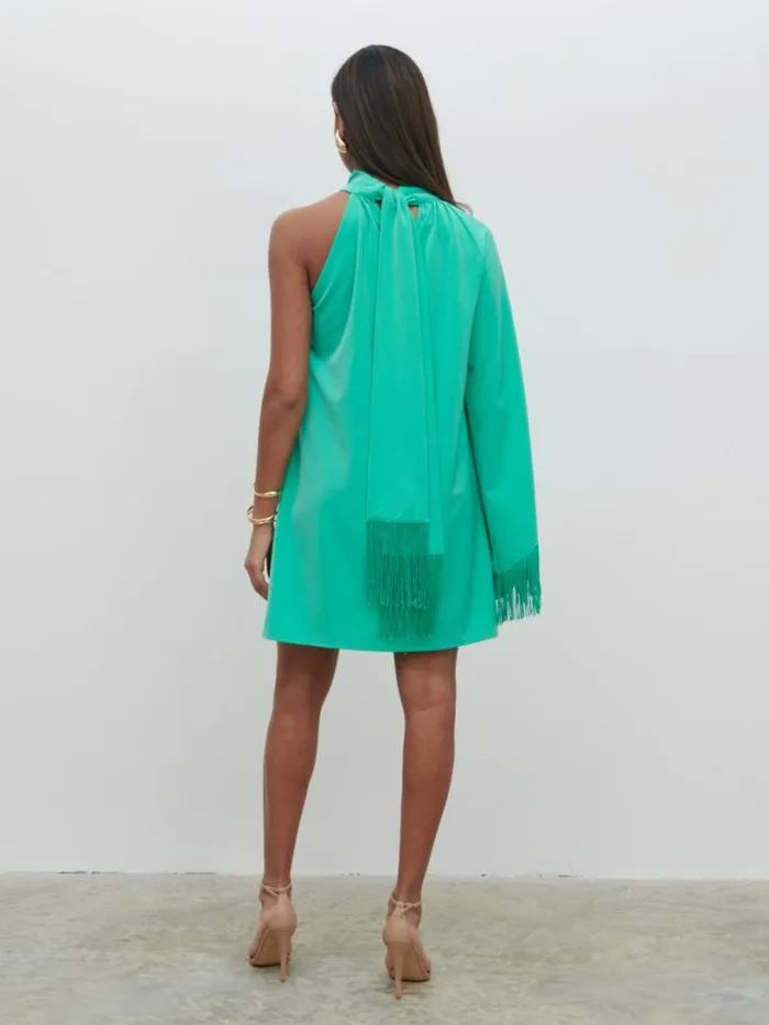 Pretty Lavish Dresses Women Keeley One Shoulder Mini Dress Green