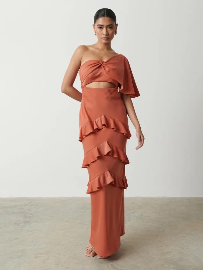 Pretty Lavish Dresses Women Romilly Maxi Dress Terracotta