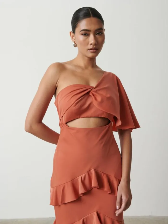 Pretty Lavish Dresses Women Romilly Maxi Dress Terracotta