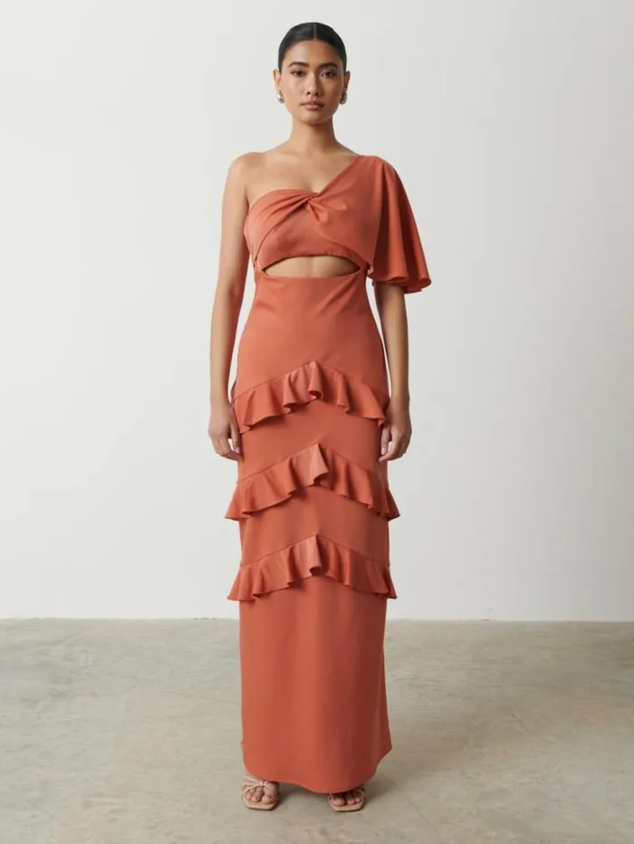 Pretty Lavish Dresses Women Romilly Maxi Dress Terracotta