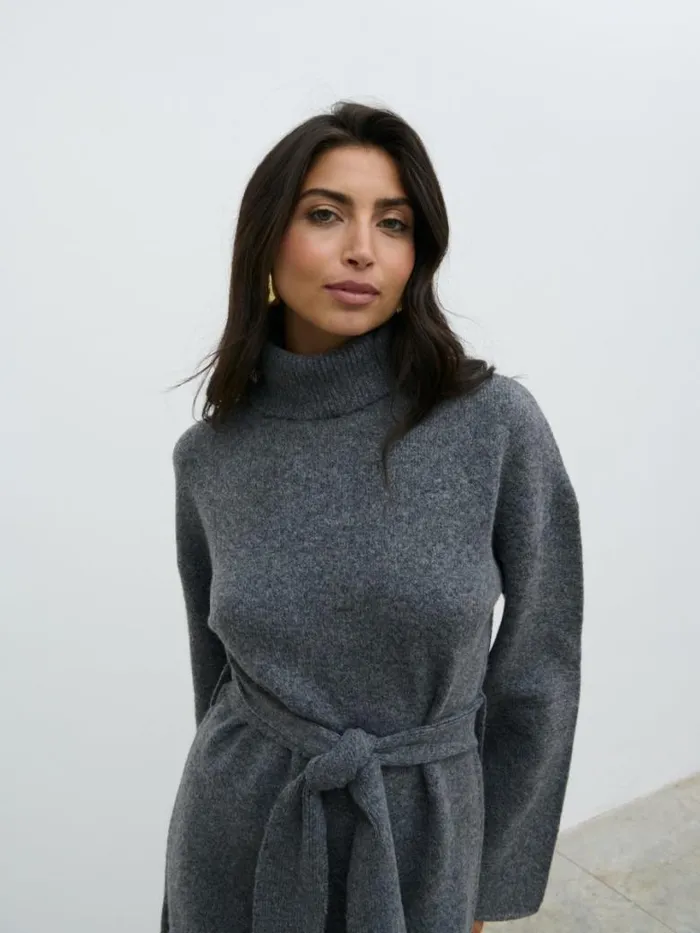Pretty Lavish Dresses Women Wrenley Midaxi Knit Dress Grey