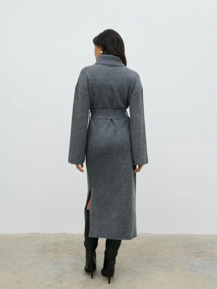 Pretty Lavish Dresses Women Wrenley Midaxi Knit Dress Grey