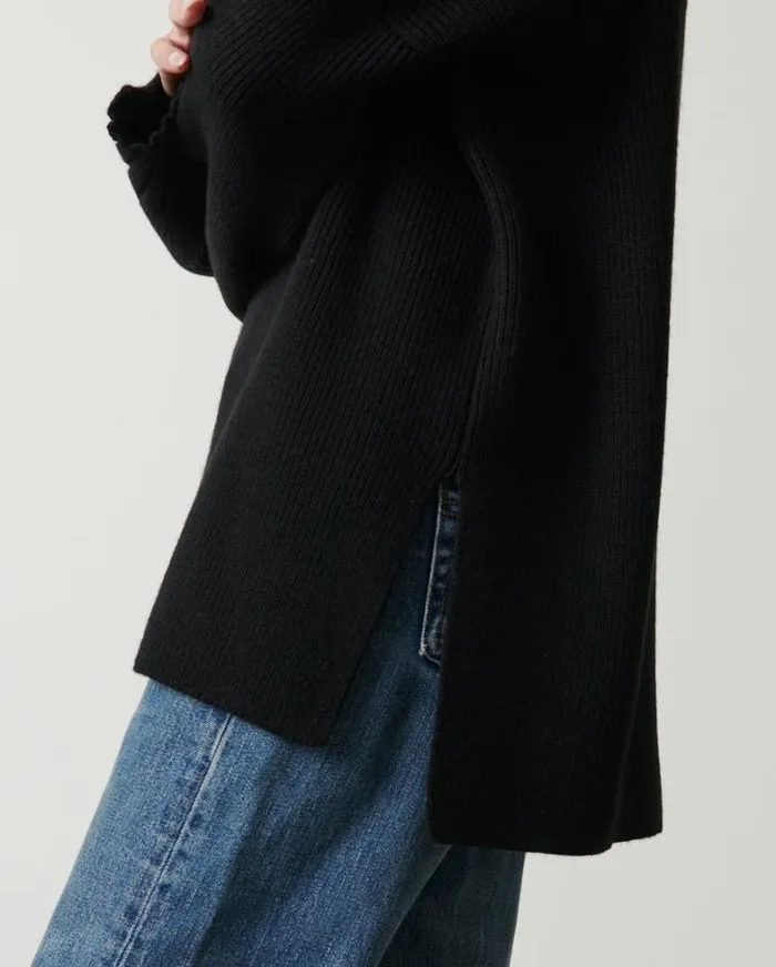 Pretty Lavish Knitwear Women Amory Grown Neck Knit Jumper Black