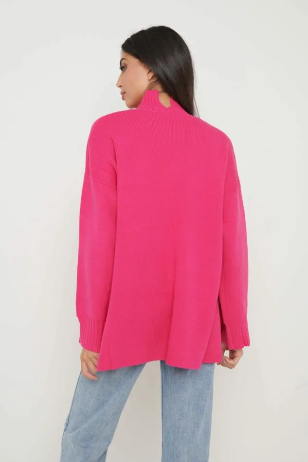 Pretty Lavish Knitwear Women Amory Grown Neck Knit Jumper Pink