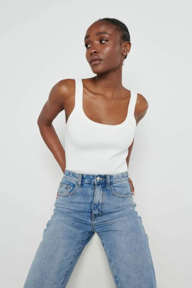 Pretty Lavish Knitwear Women Gabby Knit Cami Top Cream