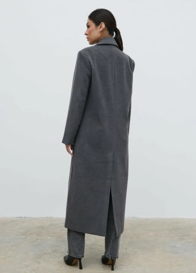 Pretty Lavish Outerwear Women Carissa Oversized Tailored Coat Grey