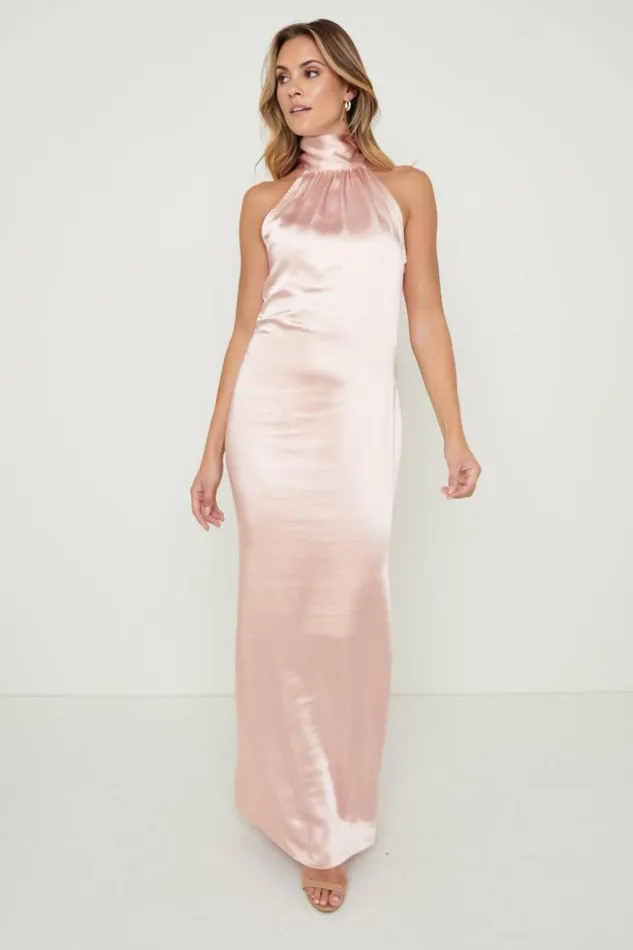 Pretty Lavish Satin Bridesmaid Dresses Women Odelle Maxi Bridesmaid Dress Matte True Blush Pretty Lavish Satin Bridesmaid Dresses Women Odelle Maxi Bridesmaid Dress Matte True Blush