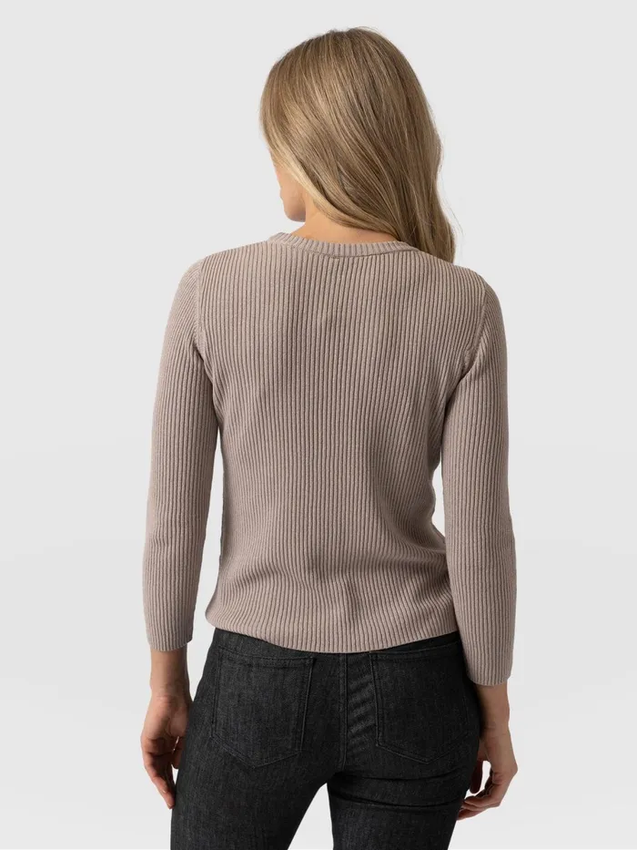Primrose Knit Sweater 8211 Malt Malt Women Saint And Sofia Knitwear