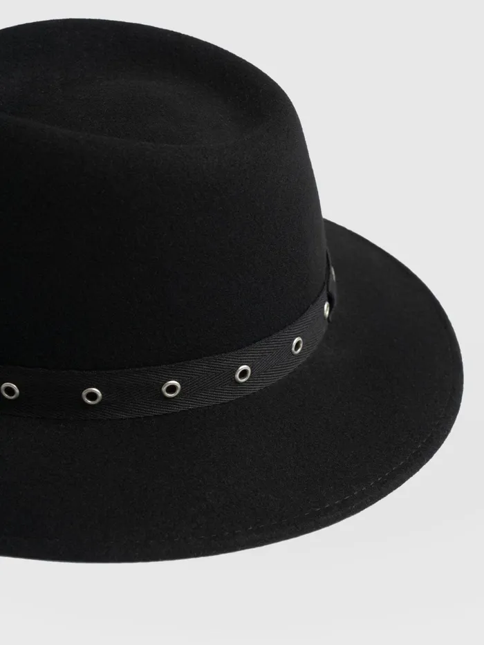 Ramona Studded Hat 8211 Black Black Women Saint And Sofia Scarves and Hats