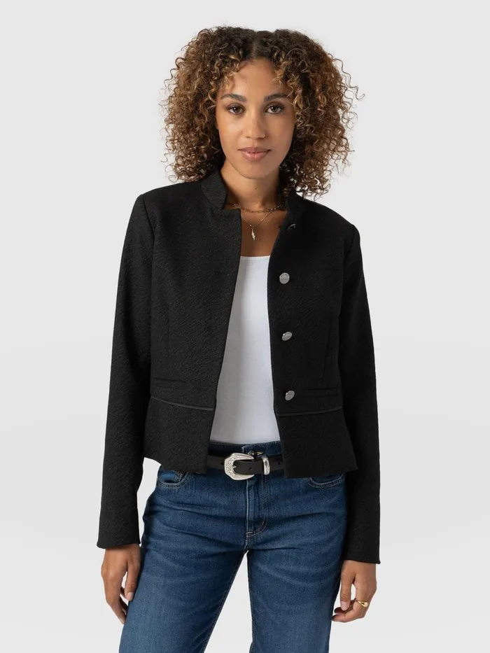 Ramone Jacket 8211 Zebra Jacquard Zebra Jacquard Women Saint And Sofia Coats and Jackets Ramone Jacket 8211 Zebra Jacquard Zebra Jacquard Women Saint And Sofia Coats and Jackets