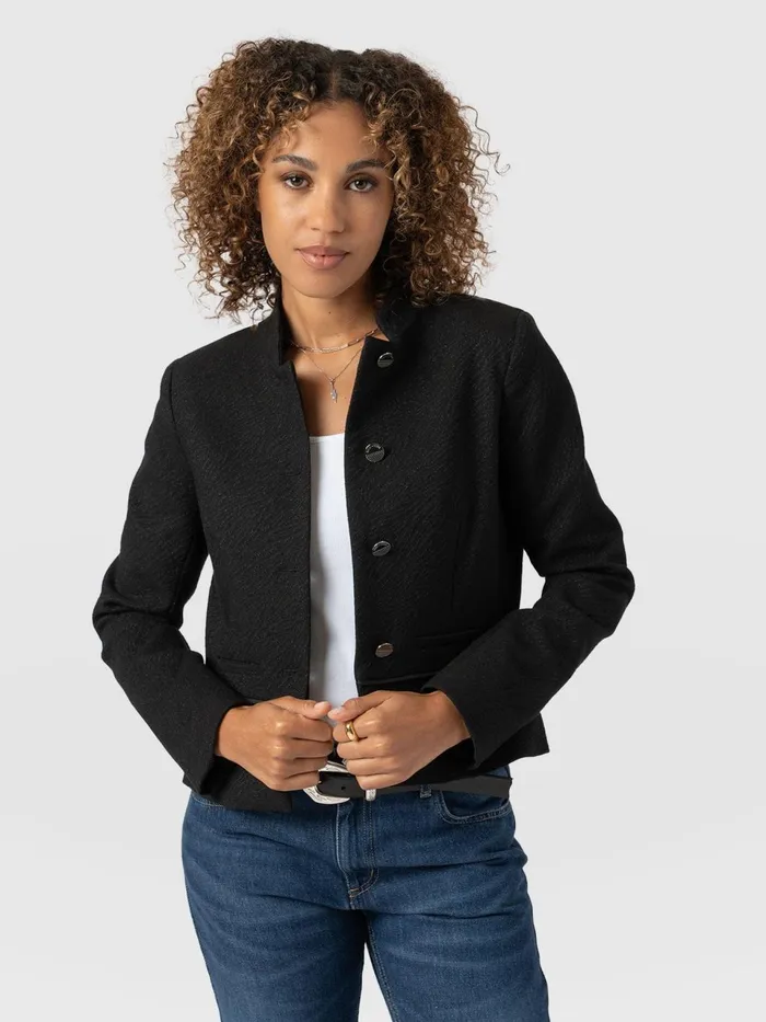 Ramone Jacket 8211 Zebra Jacquard Zebra Jacquard Women Saint And Sofia Coats and Jackets