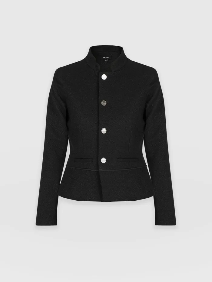 Ramone Jacket 8211 Zebra Jacquard Zebra Jacquard Women Saint And Sofia Coats and Jackets