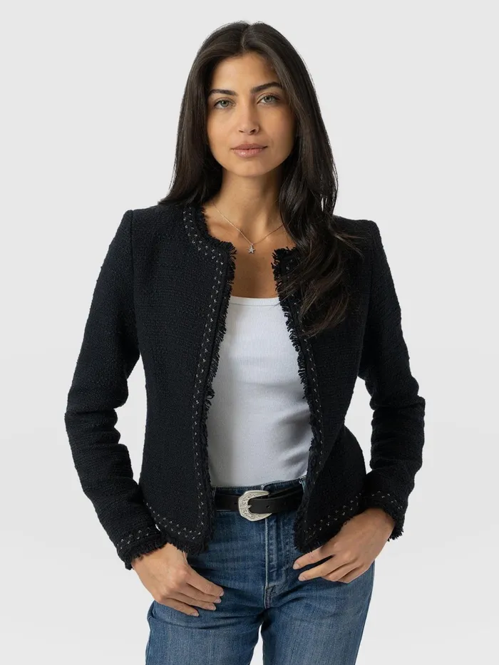 Rayner Jacket 8211 Black Boucl Black Boucl Women Saint And Sofia Blazers