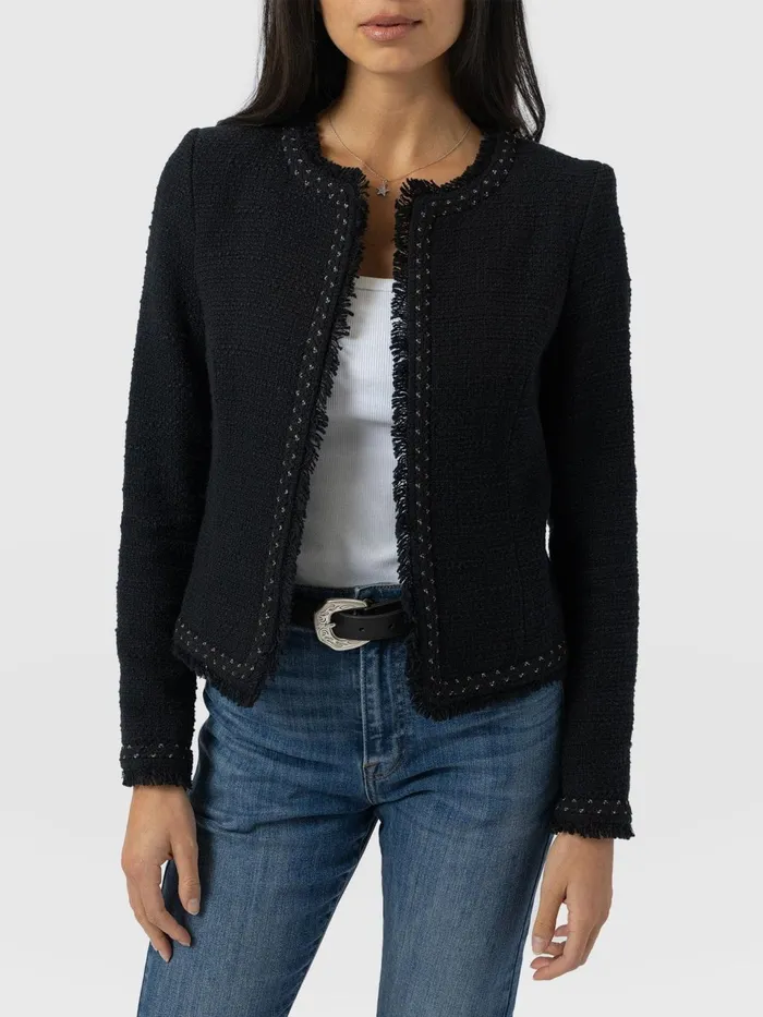 Rayner Jacket 8211 Black Boucl Black Boucl Women Saint And Sofia Blazers