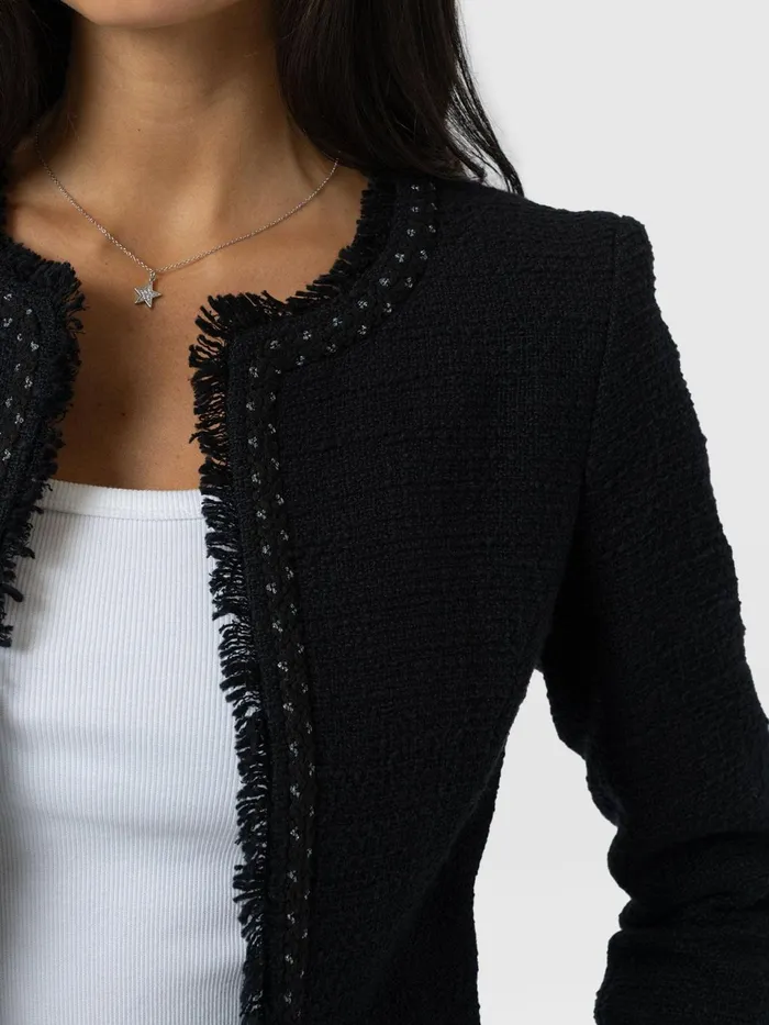 Rayner Jacket 8211 Black Boucl Black Boucl Women Saint And Sofia Blazers