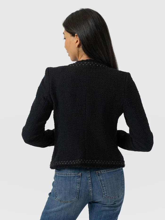 Rayner Jacket 8211 Black Boucl Black Boucl Women Saint And Sofia Blazers