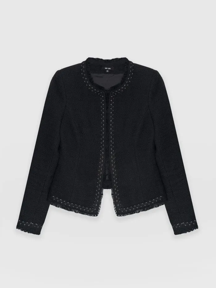 Rayner Jacket 8211 Black Boucl Black Boucl Women Saint And Sofia Blazers