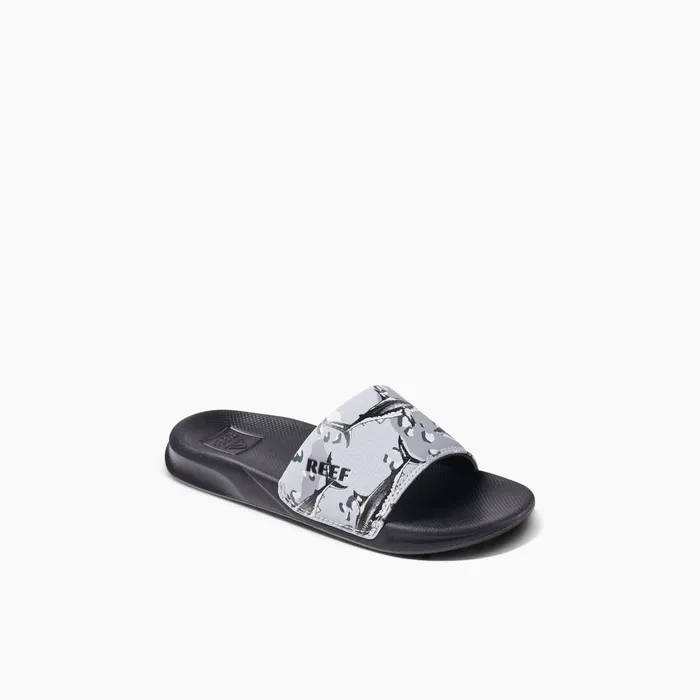 Reef Kids 58 Years One Slide Grey Camo Shark Reef Kids 58 Years One Slide Grey Camo Shark