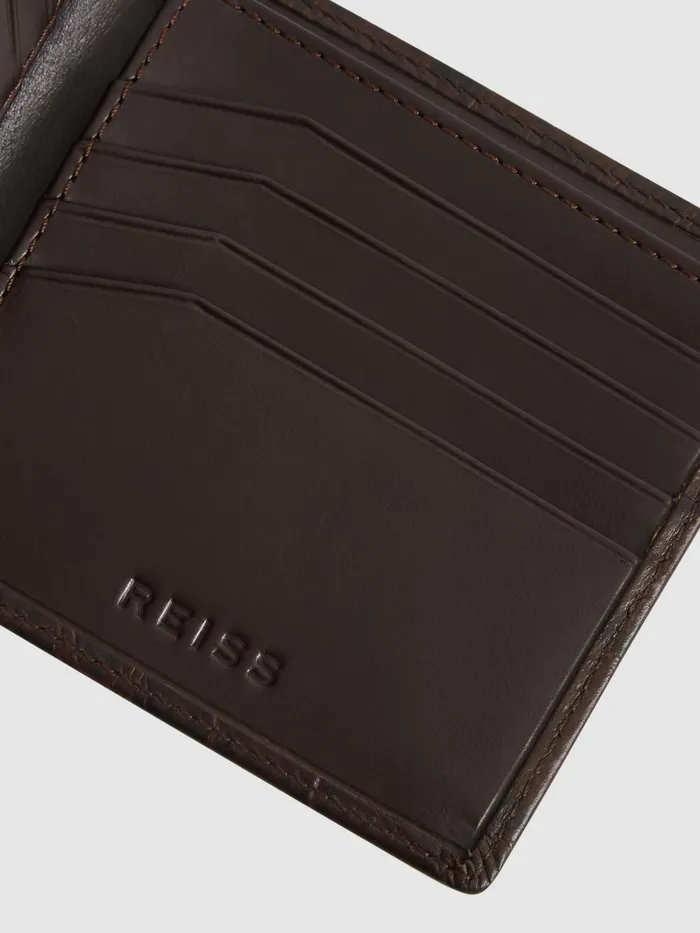 Reiss Bags and Wallets Cabot Leather Wallet Chocolate 8211 Men