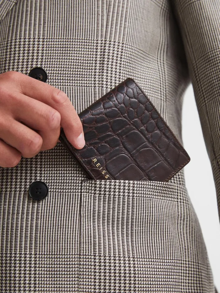 Reiss Bags and Wallets Cabot Leather Wallet Chocolate 8211 Men