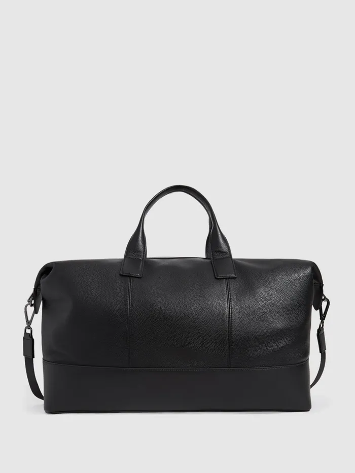 Reiss Bags and Wallets Carter Leather Travel Bag Black 8211 Men