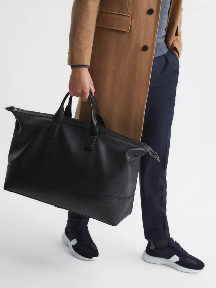 Reiss Bags and Wallets Carter Leather Travel Bag Black 8211 Men